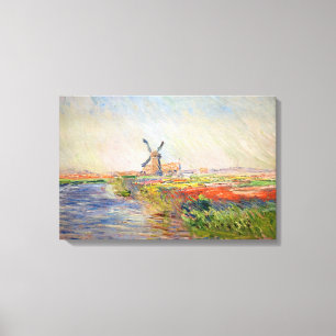 Toile Claude Monet - Champ de tulipes en Hollande