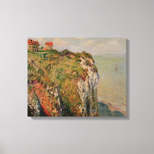 Toile Claude Monet | Cliff à Dieppe, 1882 (Recto)