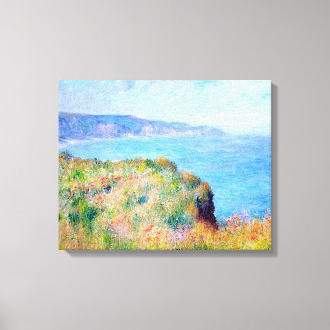 Toile Claude Monet : Cliff près de Pourville (Recto)