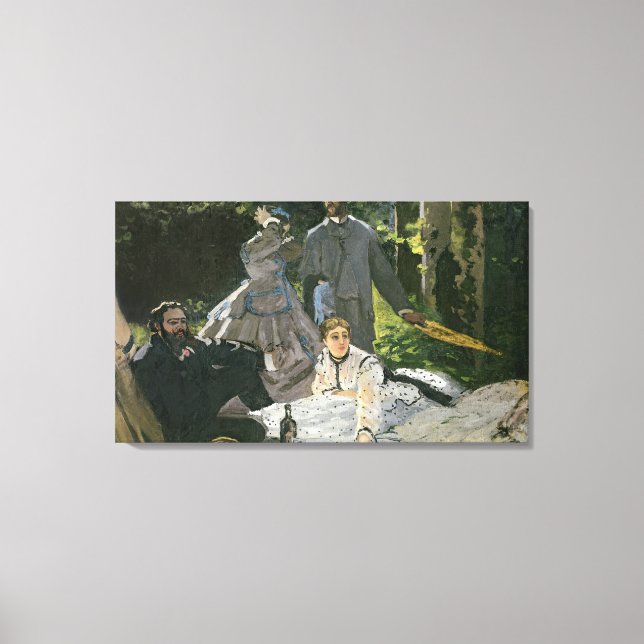 Toile Claude Monet | Dejeuner sur l'Herbe, Chailly (Recto)