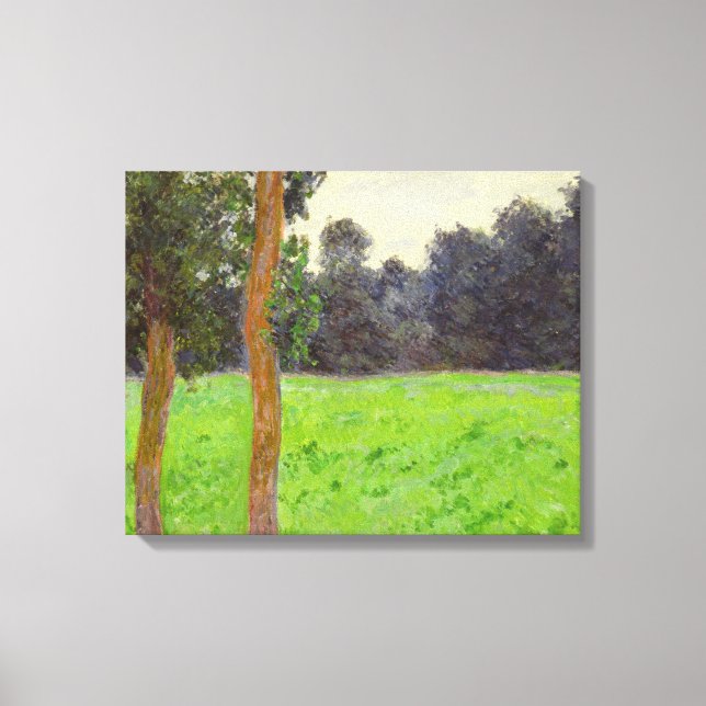 Toile Claude Monet | Deux Arbres dans la Prairie (Recto)