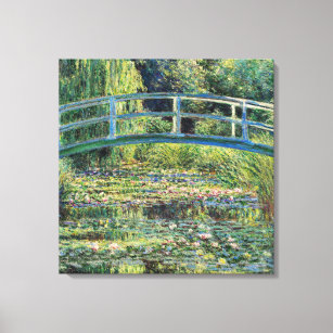 Toile Claude Monet - Etang Lily et Pont Japonais
