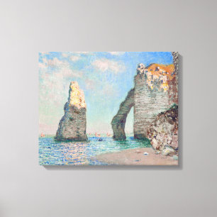 Toile Claude Monet - Falaises à Etretat