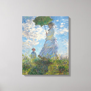 Toile Claude Monet Femme avec un parasol