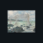 Toile Claude Monet - Filets de pêche à Pourville<br><div class="desc">Filets de pêche à Pourville par Claude Monet, 1882. Claude Monet a été un fondateur de la peinture impressionniste française, et le praticien le plus cohérent et le plus prolifique de la philosophie du mouvement d'exprimer ses perceptions avant la nature, surtout en ce qui concerne la peinture paysage en plein...</div>