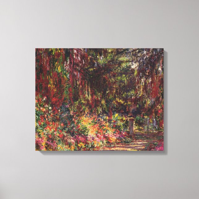 Toile Claude Monet | Garden Path at Giverny (Recto)