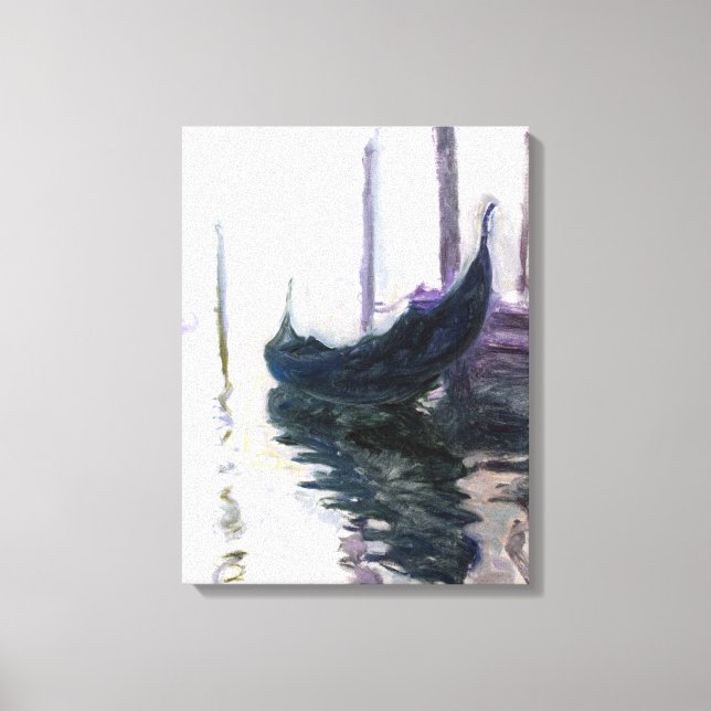 Toile Claude Monet Gondola à Venise (Recto)