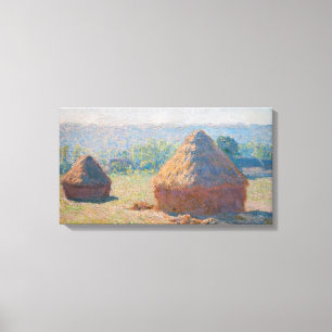 Toile Claude Monet - Haystacks, fin de l'été