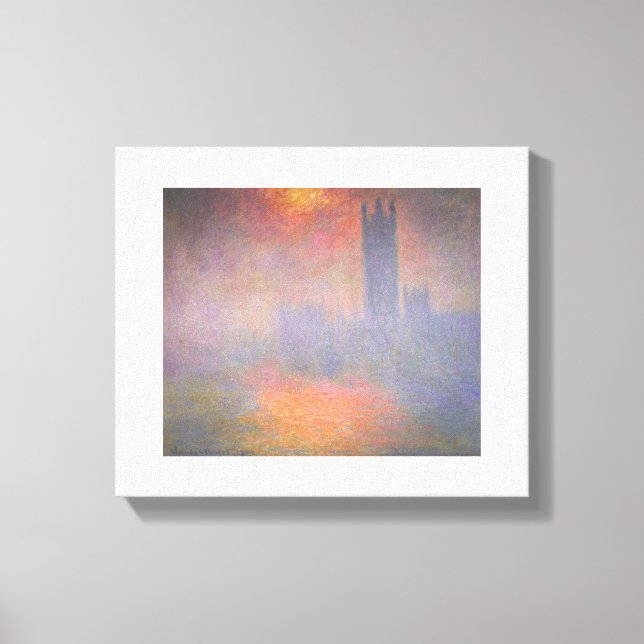 Toile Claude Monet - Houses of Parliament Londres - 1904 (Recto)