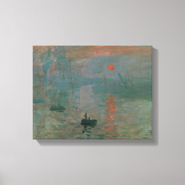 Toile Claude Monet - Impression, lever de soleil (Recto)