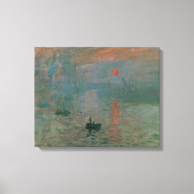 Toile Claude Monet - Impression, lever de soleil (Recto)
