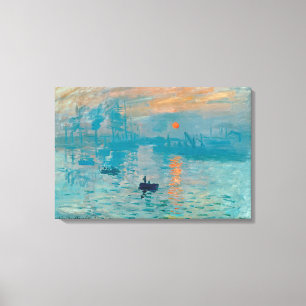 Toile CLAUDE MONET - impression, lever de soleil 1872