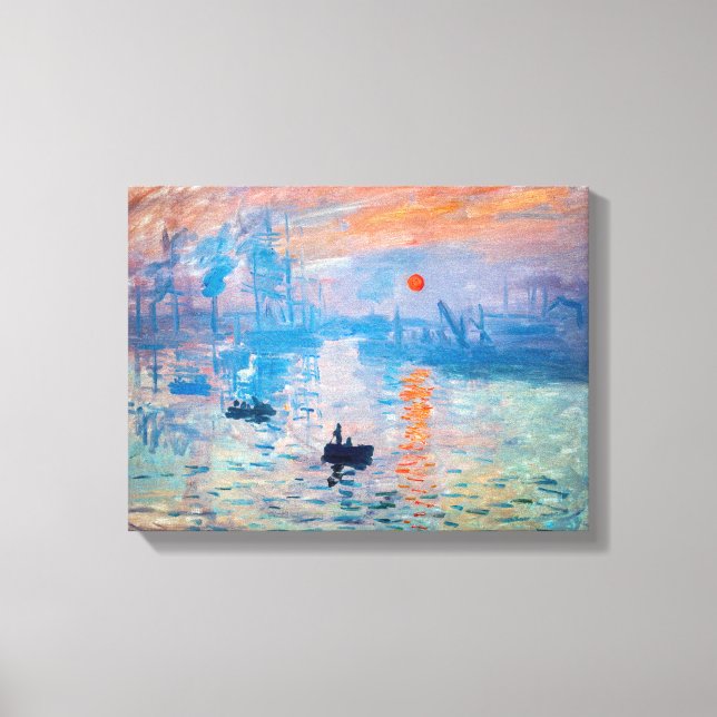 Toile Claude Monet - Impression, soleil levant (Recto)