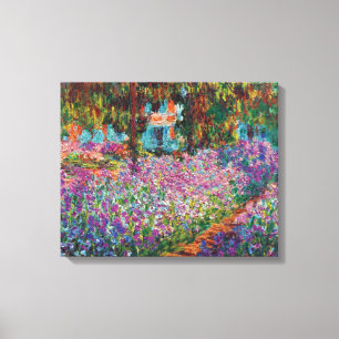 Toile Claude Monet - Iris dans le jardin de Monet Beaux-