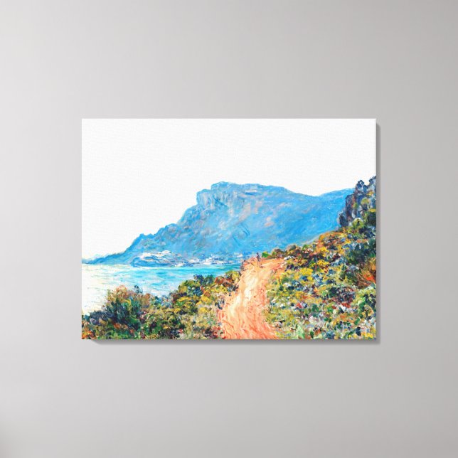 Toile Claude Monet La Corniche près de Monaco (Recto)