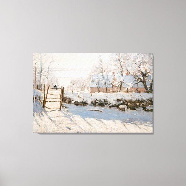 Toile Claude Monet - La Pie (Recto)