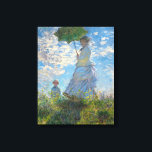 Toile Claude Monet - La Promenade, Femme avec un Parasol<br><div class="desc">La Promenade,  Femme avec un Parasol / Madame Monet et son fils / La Promenade / La Femme a l'ombrelle - Claude Monet,  1875</div>
