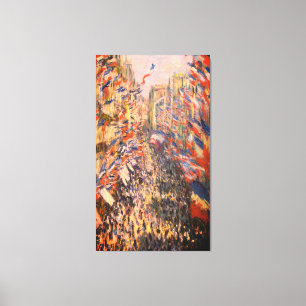 Toile Claude Monet – La rue Montorgueil à Paris – Canvas