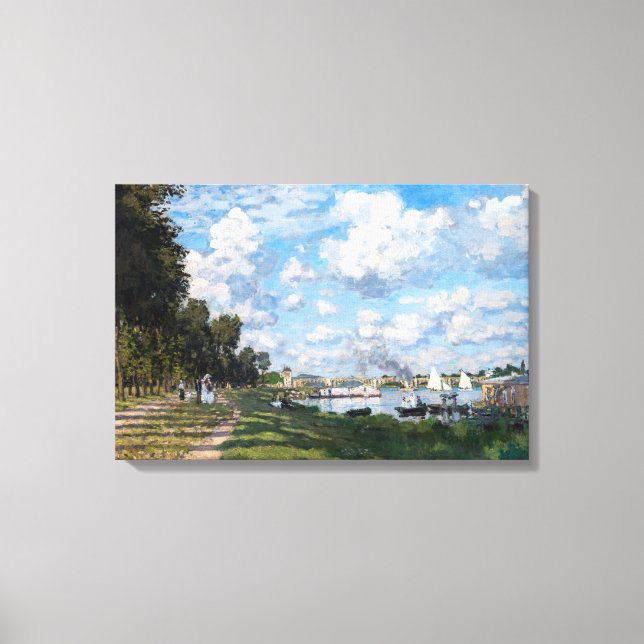 Toile Claude Monet - Le bassin à Argenteuil (Recto)