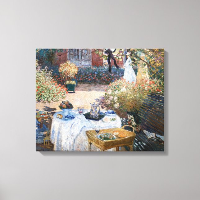 Toile Claude Monet - Le déjeuner, panneau décoratif (Recto)