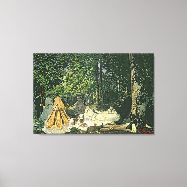 Toile Claude Monet | Le Dejeuner sur l'Herbe, 1865-1866 (Recto)