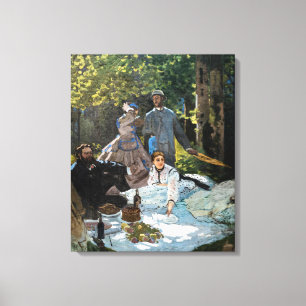 Toile Claude Monet - Le déjeuner sur l'herbe, panneau de