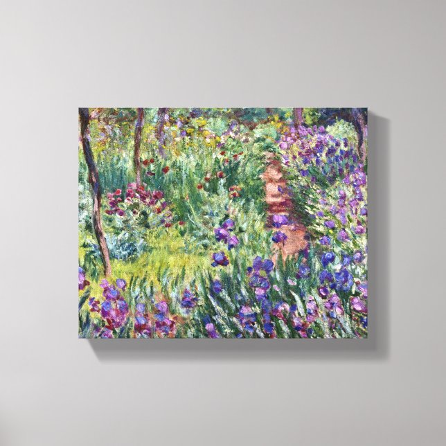 Toile Claude Monet - Le jardin de l'artiste à Giverny (Recto)