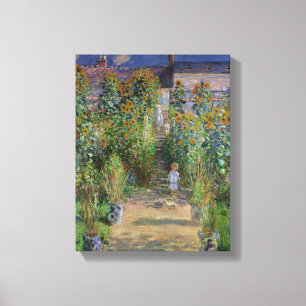 Toile Claude Monet   Le jardin de l'artiste à Vetheuil