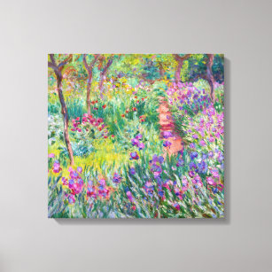 Toile Claude Monet - Le jardin d'Iris à Giverny