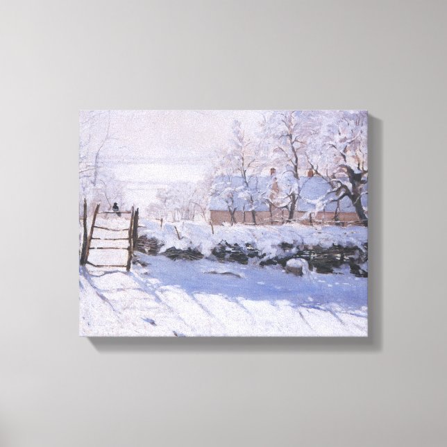 Toile Claude Monet Le Paysage d'hiver Magpie (Recto)