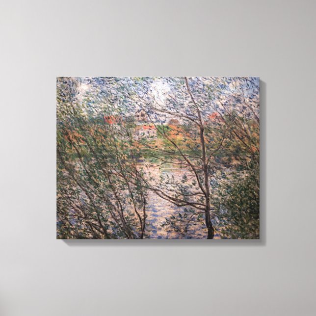 Toile Claude Monet - Le Printemps à travers les branches (Recto)