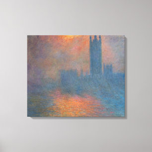 Toile Claude Monet - Les maisons du Parlement Londres