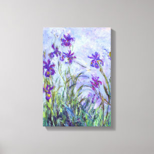 Toile Claude Monet - Lilac Irises / Iris Mauves