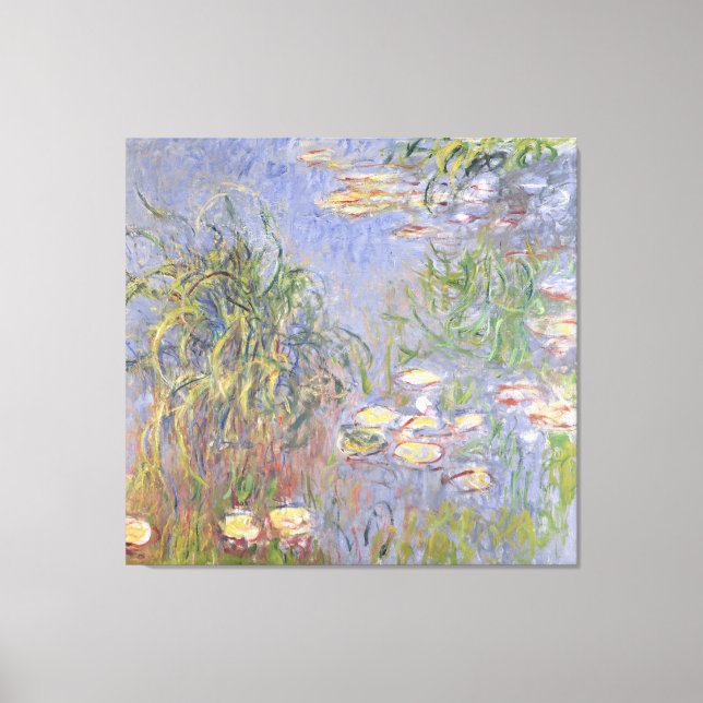 Toile Claude Monet | Lys d'eau, amas d'herbes (Recto)