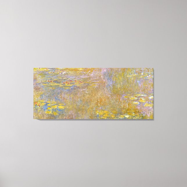 Toile Claude Monet - Lys d'Eau (Nirvana Jaune) (Recto)