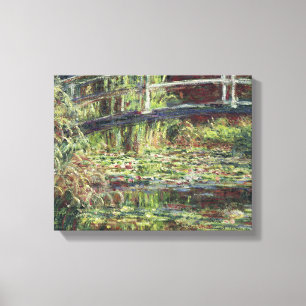 Toile Claude Monet - Lys d'eau Pond Harmonie rose