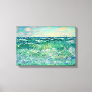 Toile Claude Monet Marine Pourville France 17X11.25"