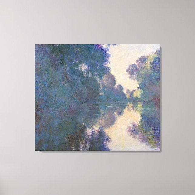 Toile Claude Monet | Matin sur la Seine près de Giverny (Recto)