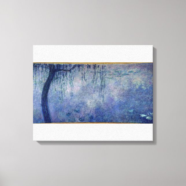 Toile Claude Monet | Nénuphars : Il reste des saules ple (Recto)