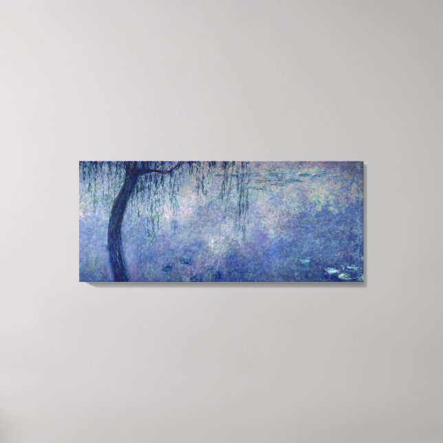Toile Claude Monet | Nénuphars : Il reste des saules ple (Recto)