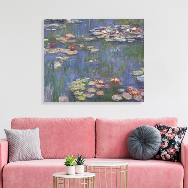 Toile Claude Monet Nymphéas (Insitu(Salon))