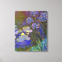 Claude Monet Nymphéas Agapanthus Art Vintage