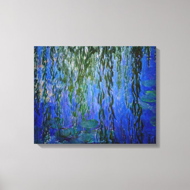 Toile Claude Monet - Nymphéas avec saule pleureur (Recto)