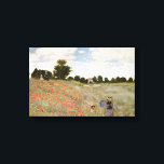 Toile Claude Monet - Poppies<br><div class="desc">Les pavots de Claude Monet. Grande peinture intitulée Poppies, réalisée par Claude Monet. A propos de Claude Monet Claude Monet est né le 14 novembre 1840 au 5e étage du 45 rue Laffitte, dans le 9e arrondissement de Paris. En juin 1861, Monet rejoint le Premier Régiment de cavalerie légère africaine...</div>