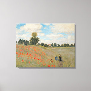 Toile Claude Monet   Poppies sauvages, près d'Argenteui