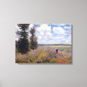 Toile Claude Monet Poppy Fields près d'Argenteuil