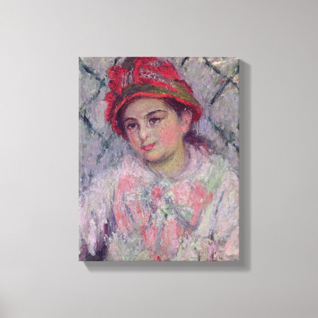 Toile Claude Monet | Portrait de Blanche Hoschede (Recto)