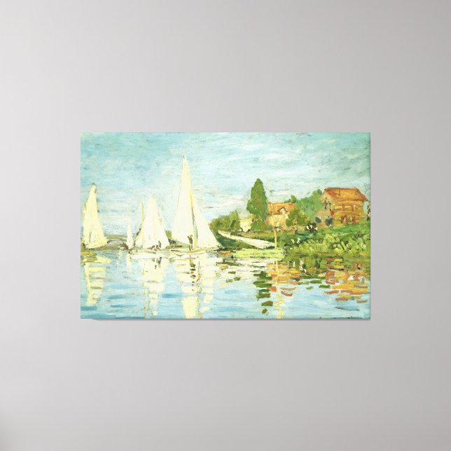 Toile Claude Monet. Régates à Argenteuil (Recto)