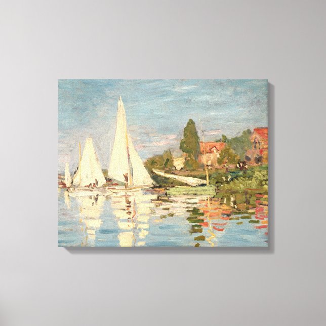Toile Claude Monet | Regatta at Argenteuil, c.1872 (Recto)