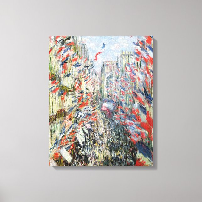 Toile Claude Monet | Rue Montorgueil, Paris (Recto)